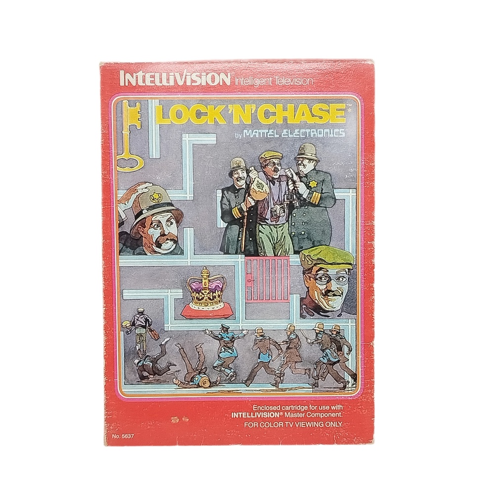 Mattel Intellivision Lock 'N' Chase 1982 Video Game System Complete In Box Set